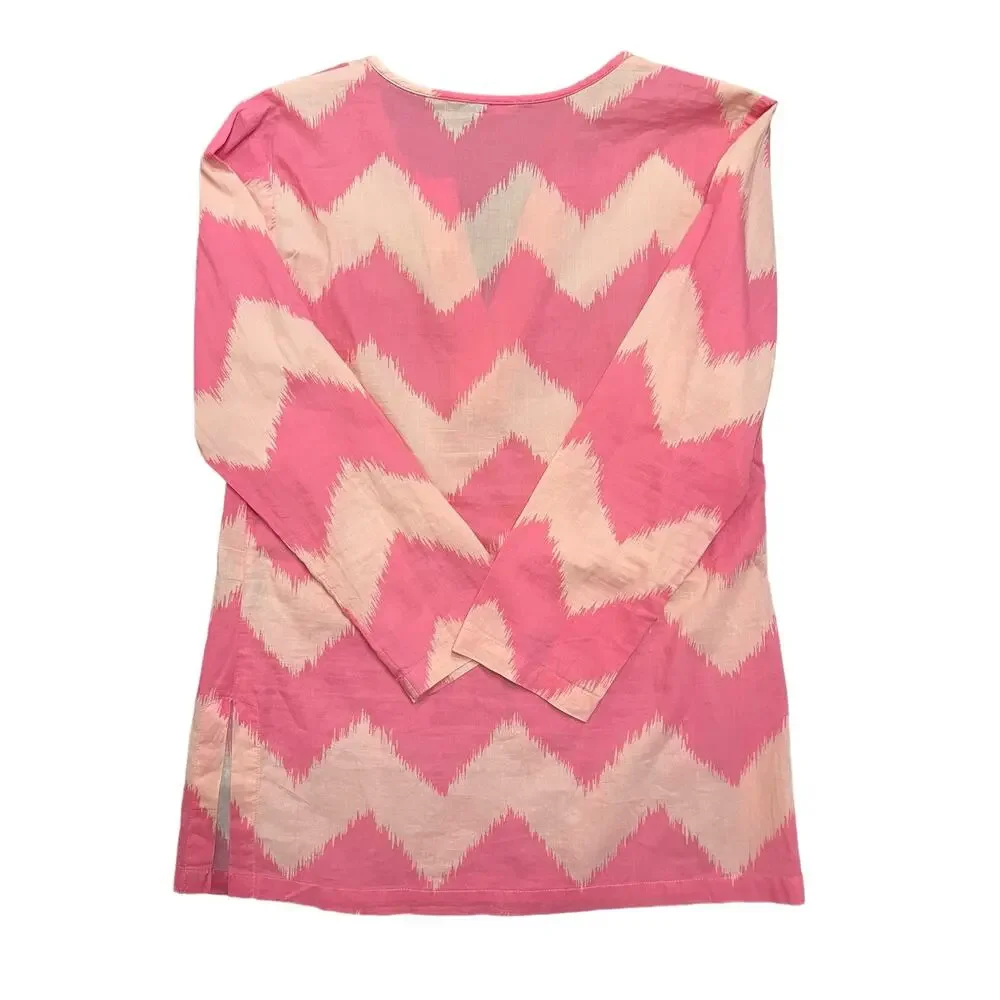 J McLaughlin Womens pink abstract chevron tunic Size XS - Picture 4 of 6